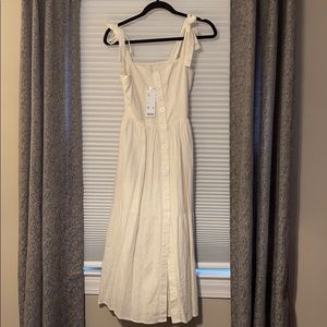 Urban Outfitters Cream Tie Shoulder Sundress